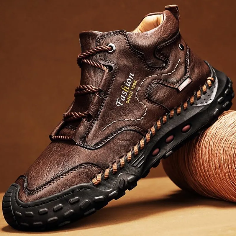 LZDZN Mens Boots Chelsea Shoes High Top Sneakers for Men Shoe Men's Black Brown Yellow Size Casual Man Fashion Sneaker