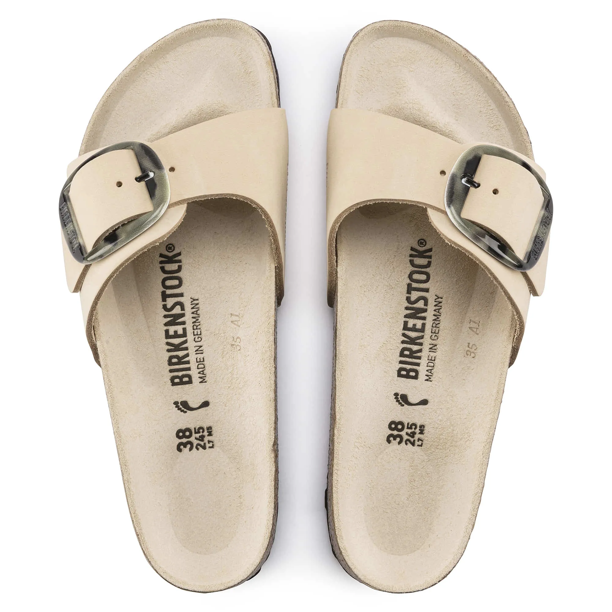 Madrid Big Buckle Nubuck Leather
