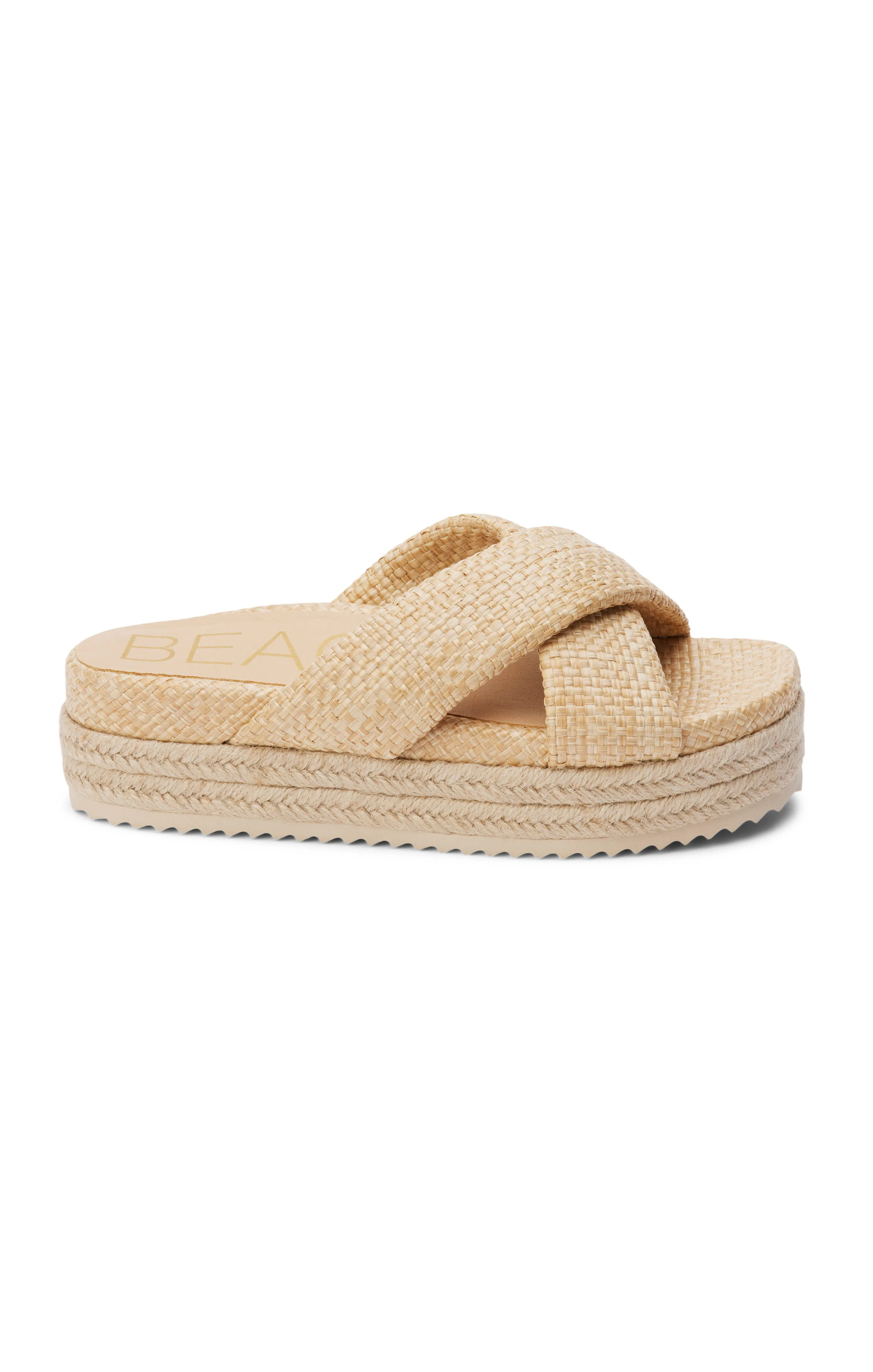 Matisse Hali Platform Sandal ~ Natural