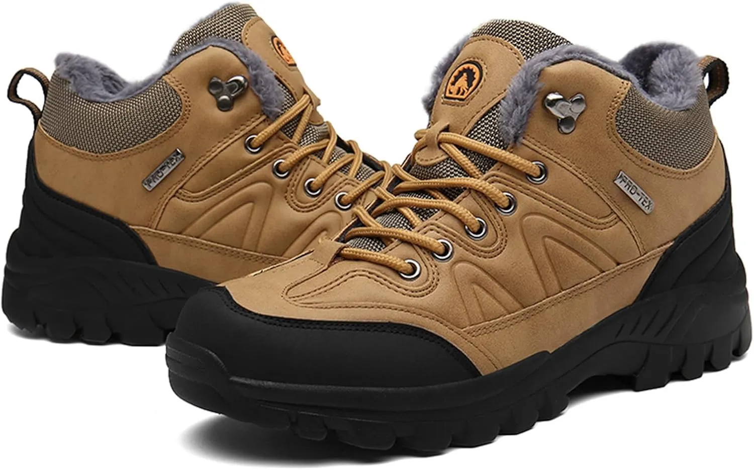 Men Winter Sneakers Outdoor Shoes Padded Warm Cotton Shoes Lightweight Hiking Shoes Large Size Men Casual Shoes Suede