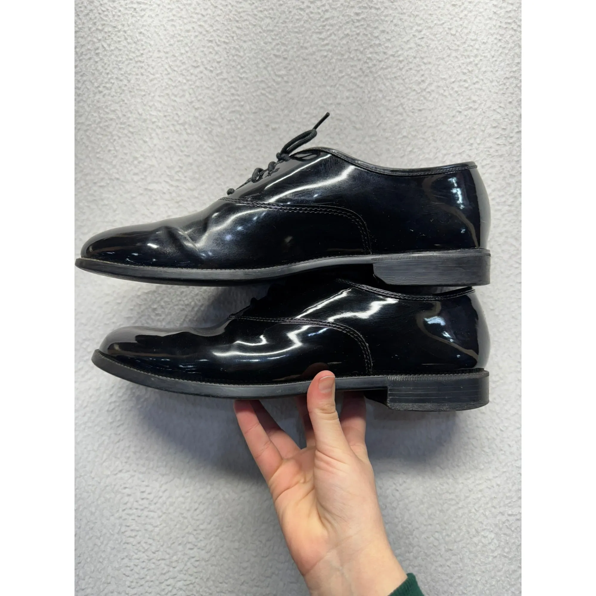 Mens Barclay Black Patent Leather Dress Shoes #5989