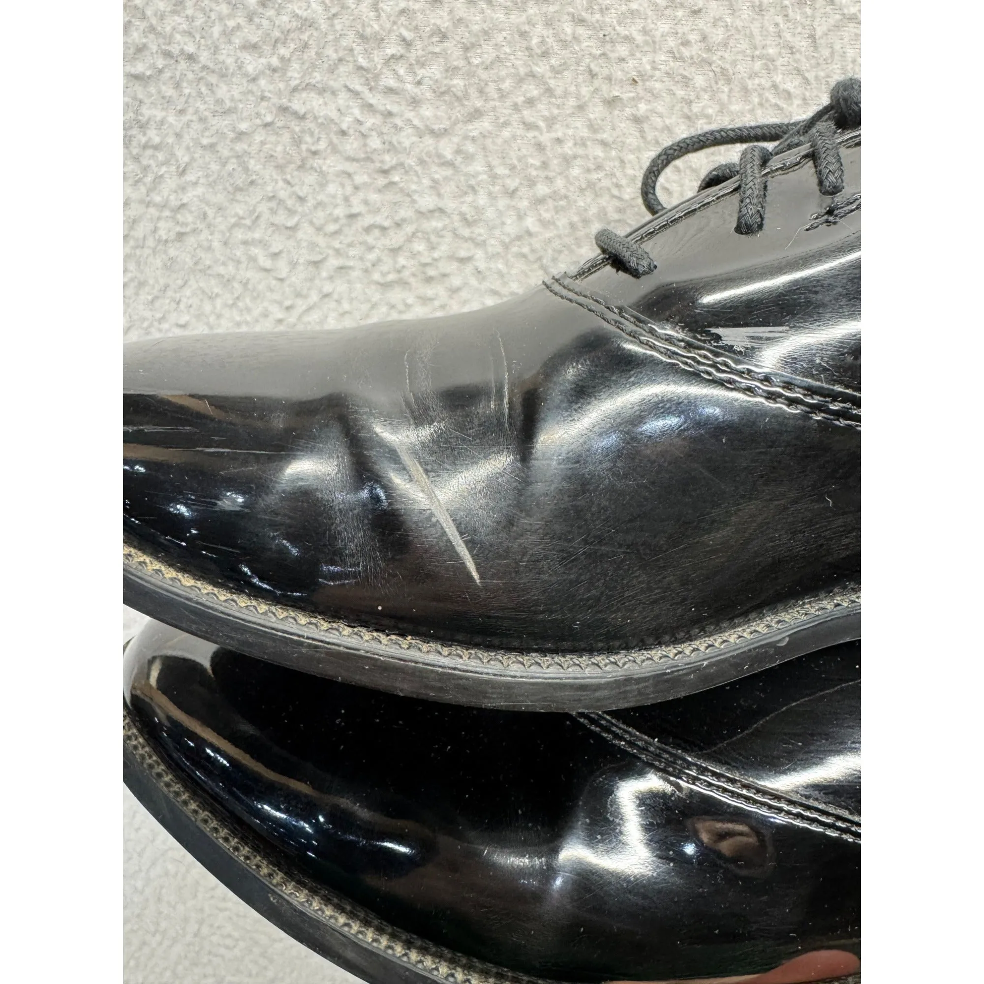 Mens Barclay Black Patent Leather Dress Shoes #5989