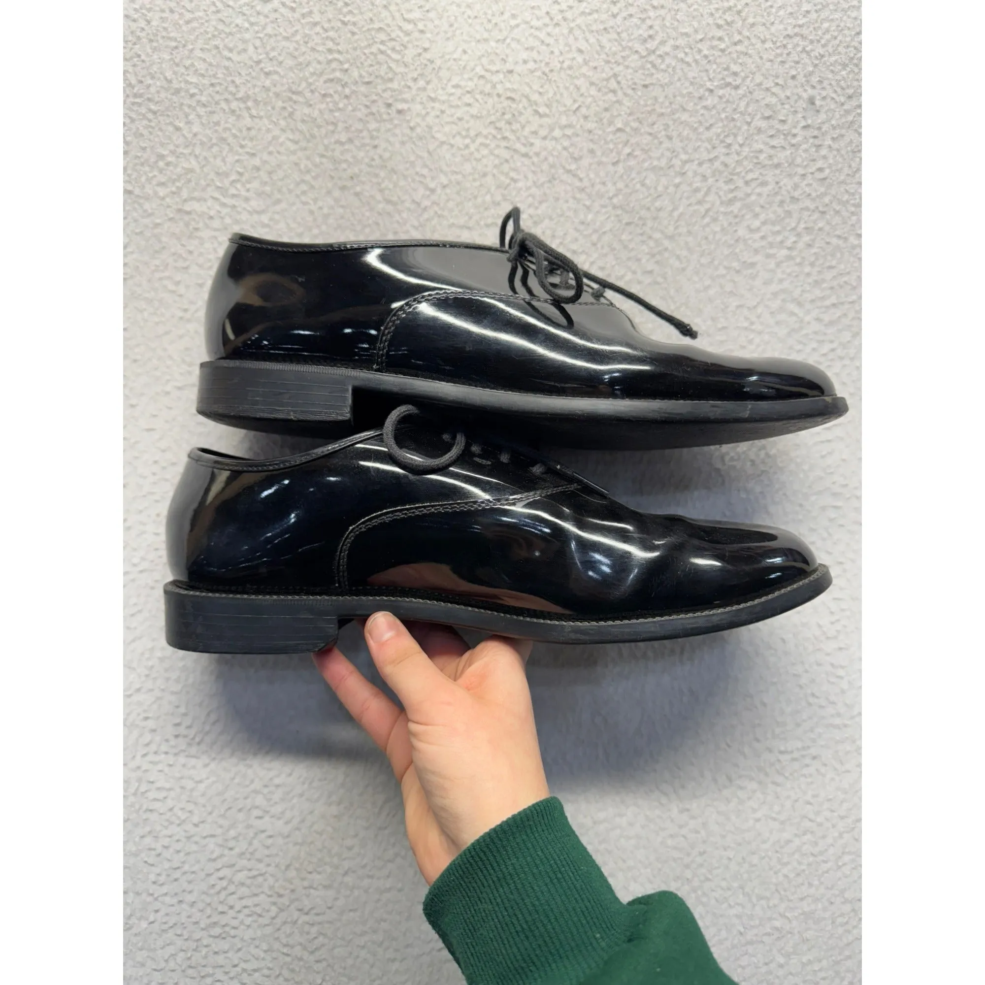 Mens Barclay Black Patent Leather Dress Shoes#5989