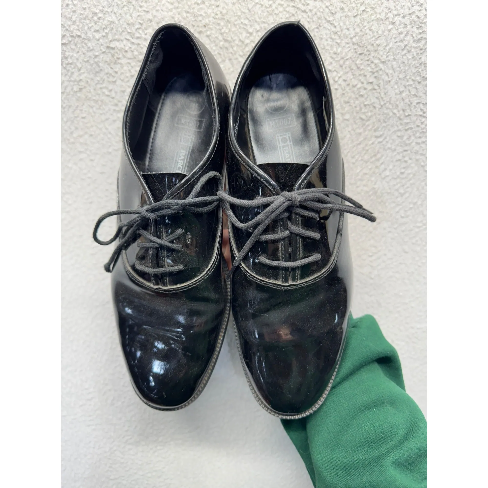 Mens Barclay Black Patent Leather Dress Shoes#5989