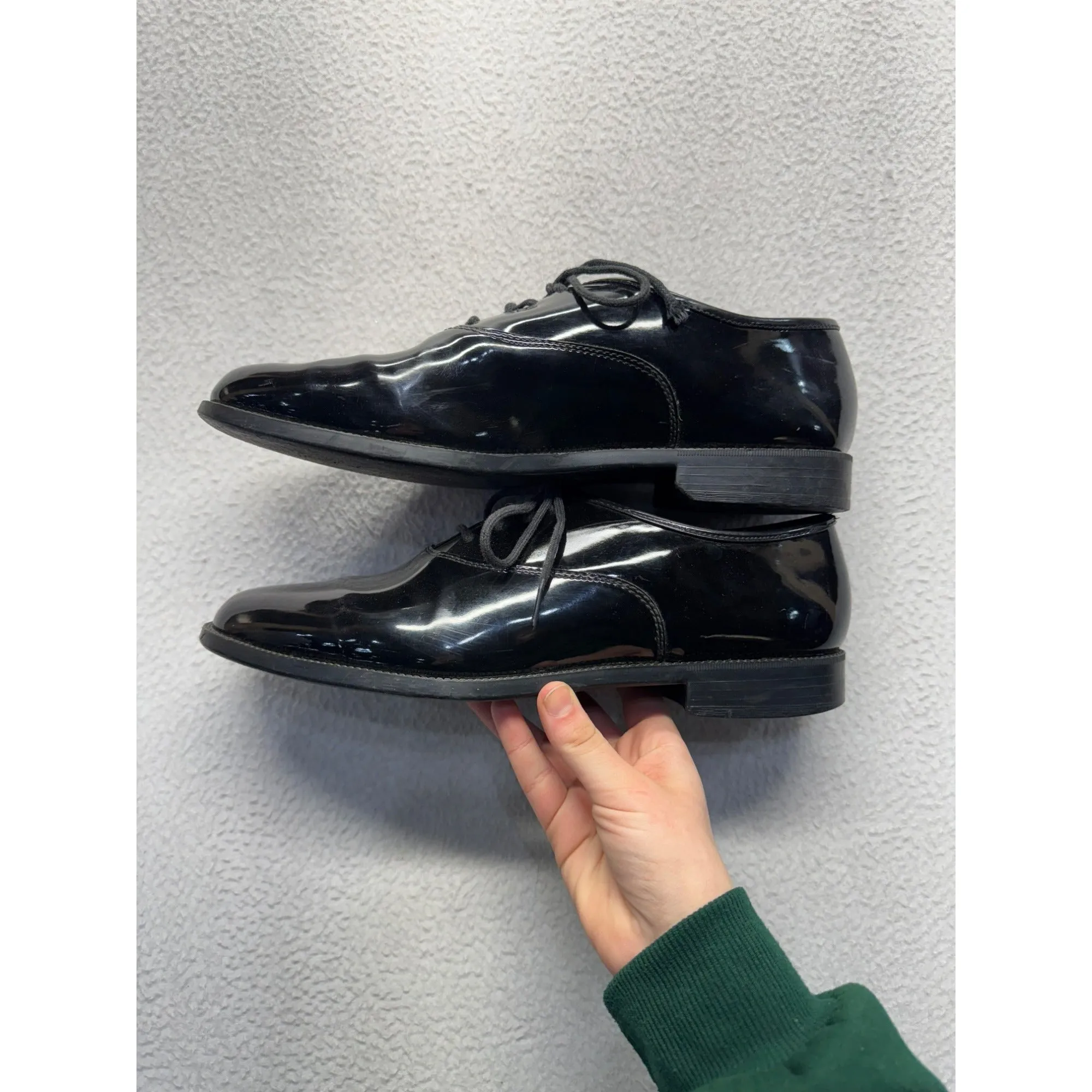 Mens Barclay Black Patent Leather Dress Shoes#5989