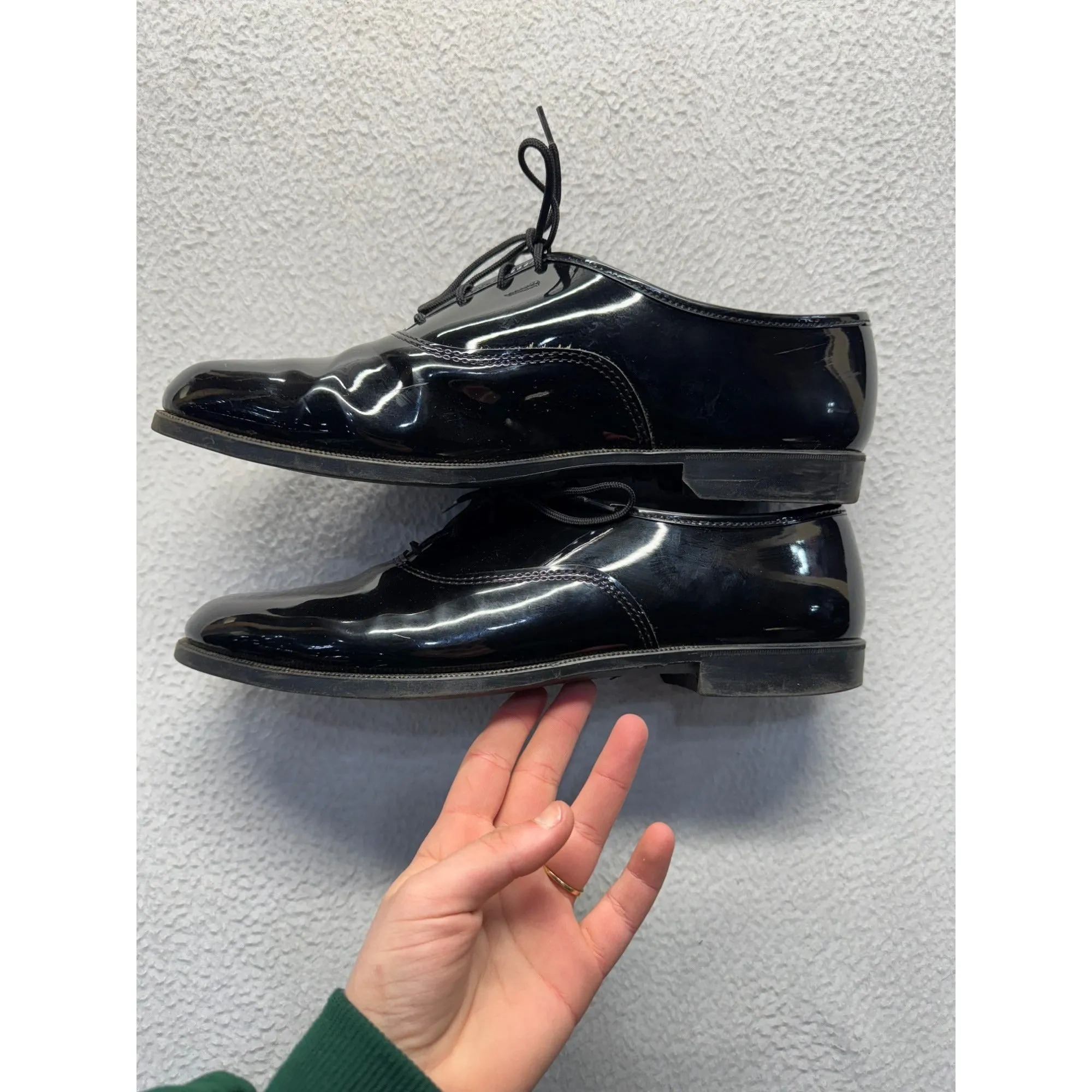 Mens Black Patent Leather Dress Shoes