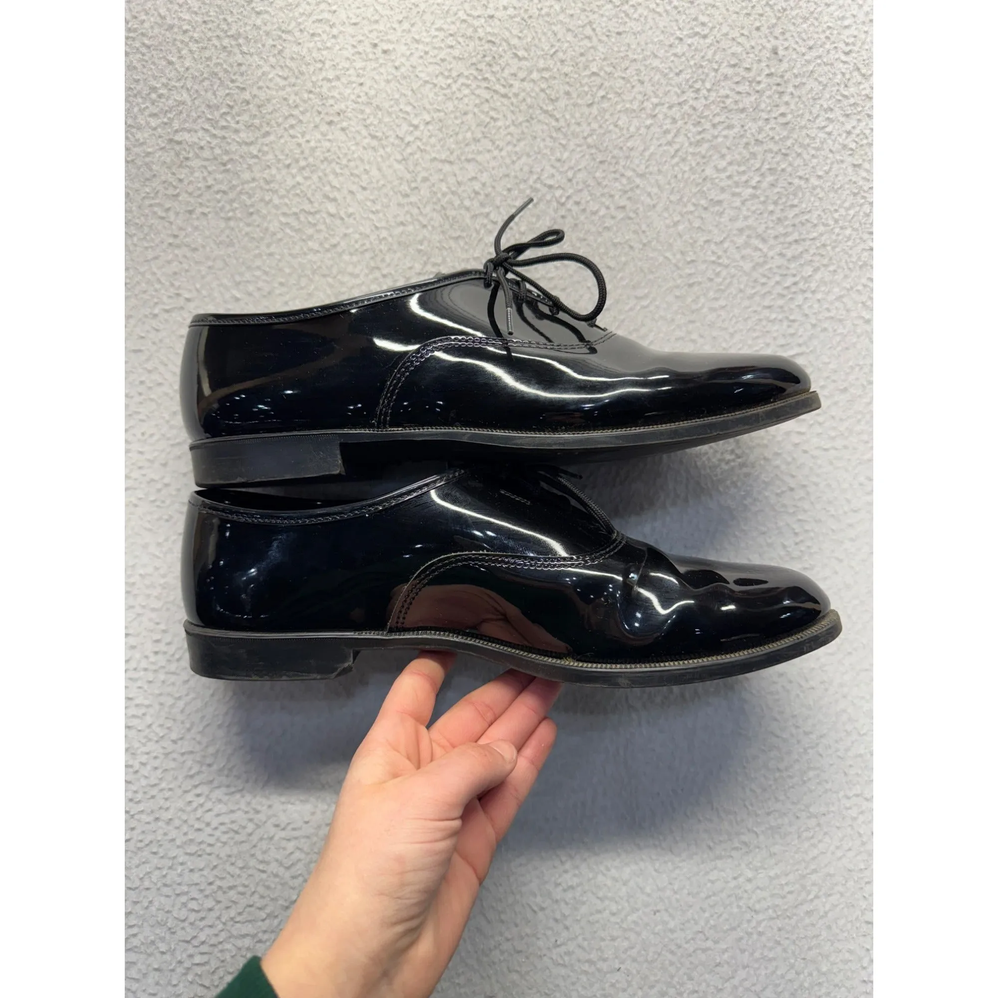 Mens Black Patent Leather Dress Shoes