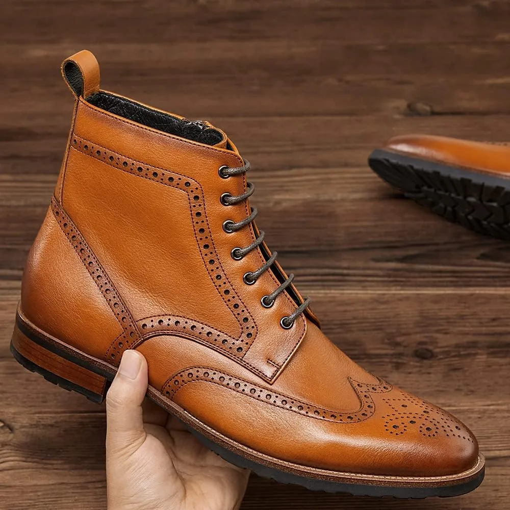 Men's Casual Oxford Boots Chukka Dress Boots for Men