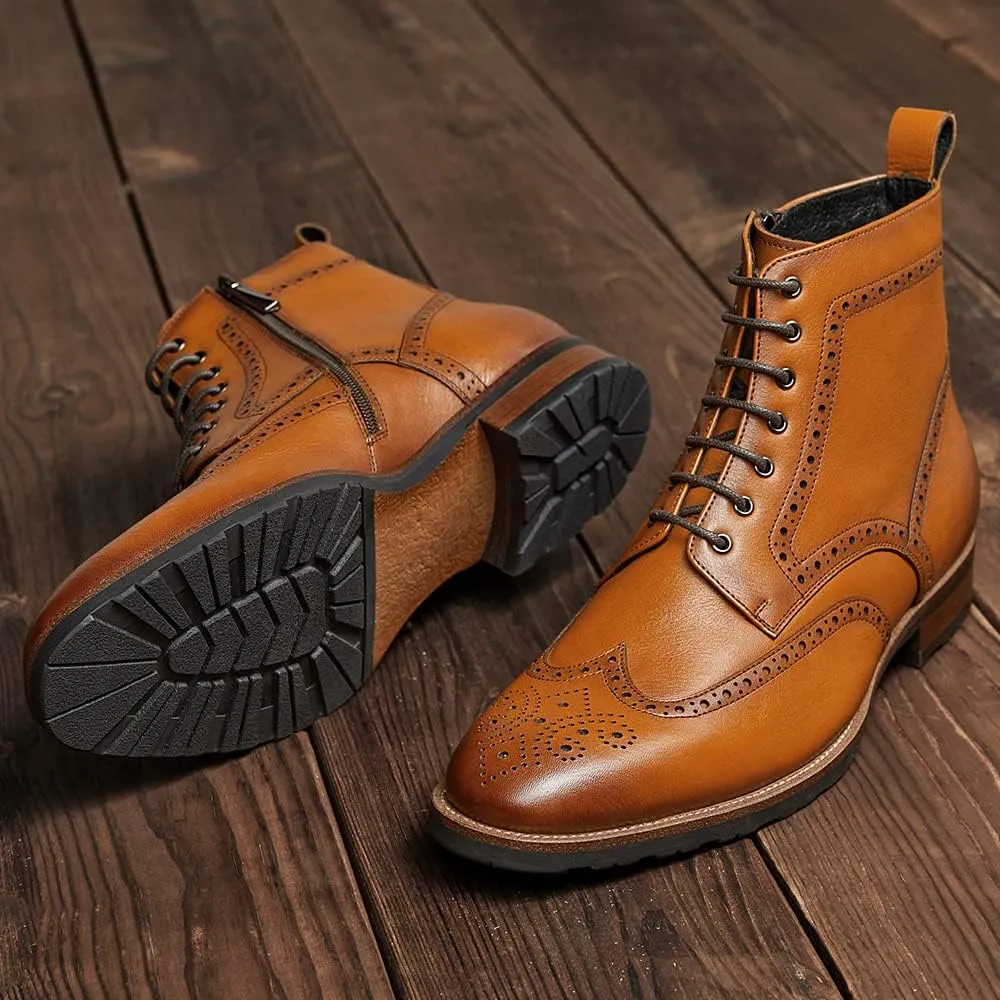 Men's Casual Oxford Boots Chukka Dress Boots for Men