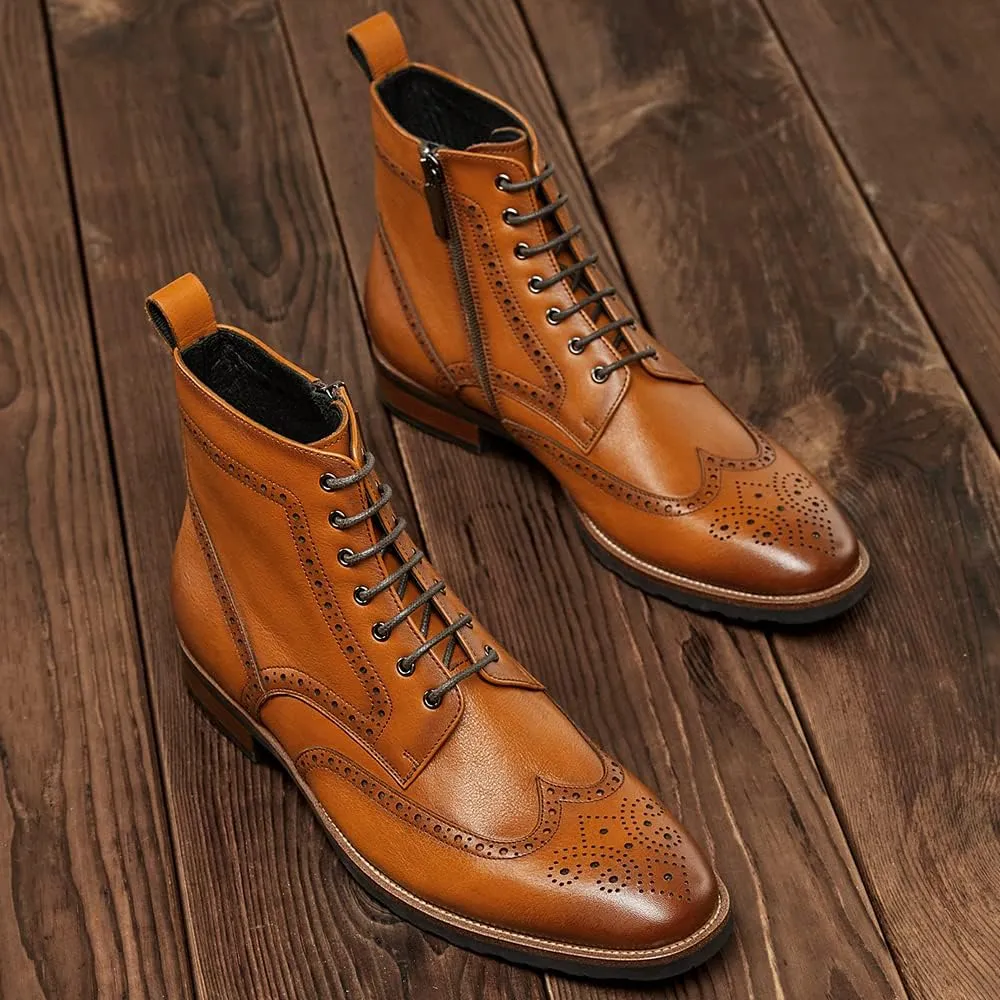 Men's Casual Oxford Boots Chukka Dress Boots for Men