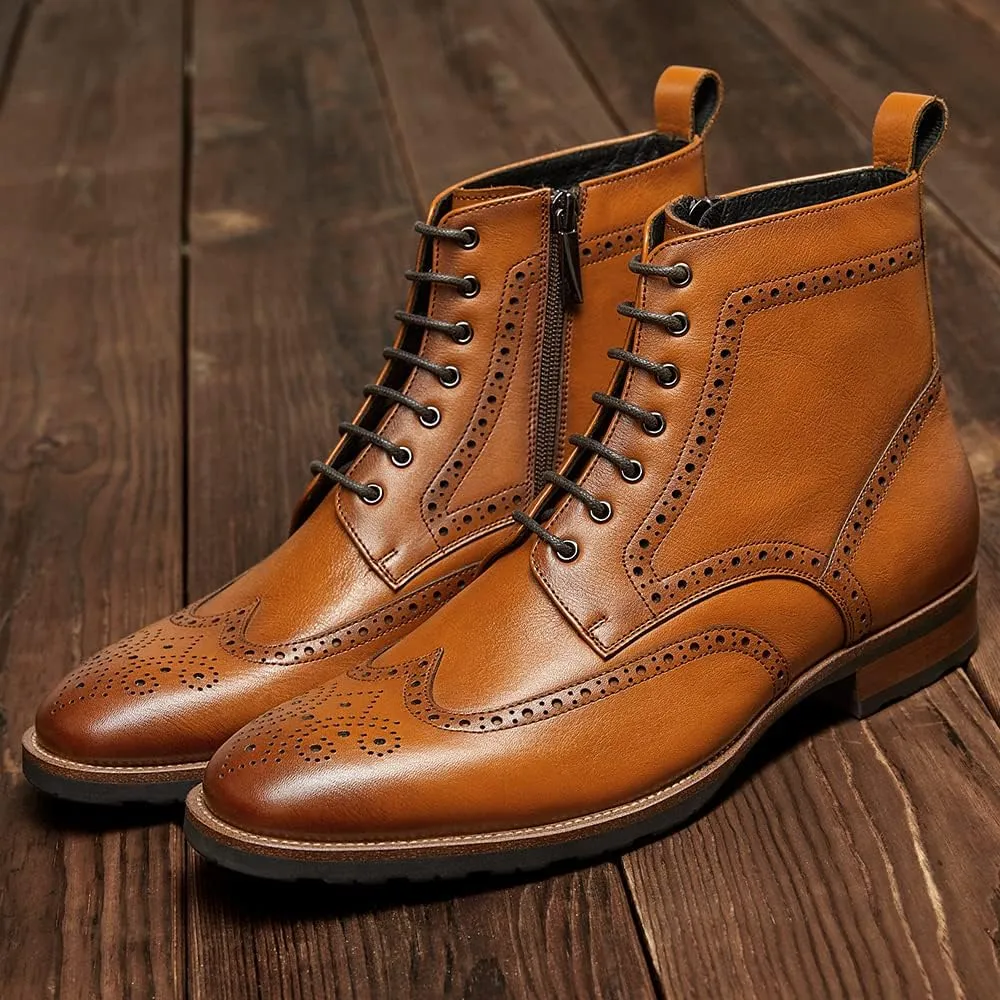 Men's Casual Oxford Boots Chukka Dress Boots for Men