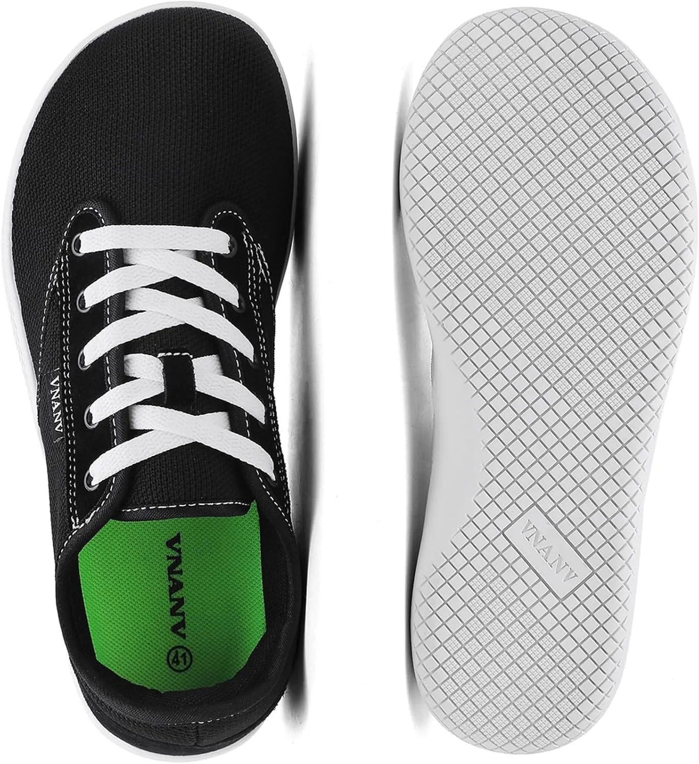 Men's Wide Slip on Barefoot Walking Shoes | Zero Drop Sole | Minimalist Footwear | Wide Toe Box (B-Blue/White,16.5)