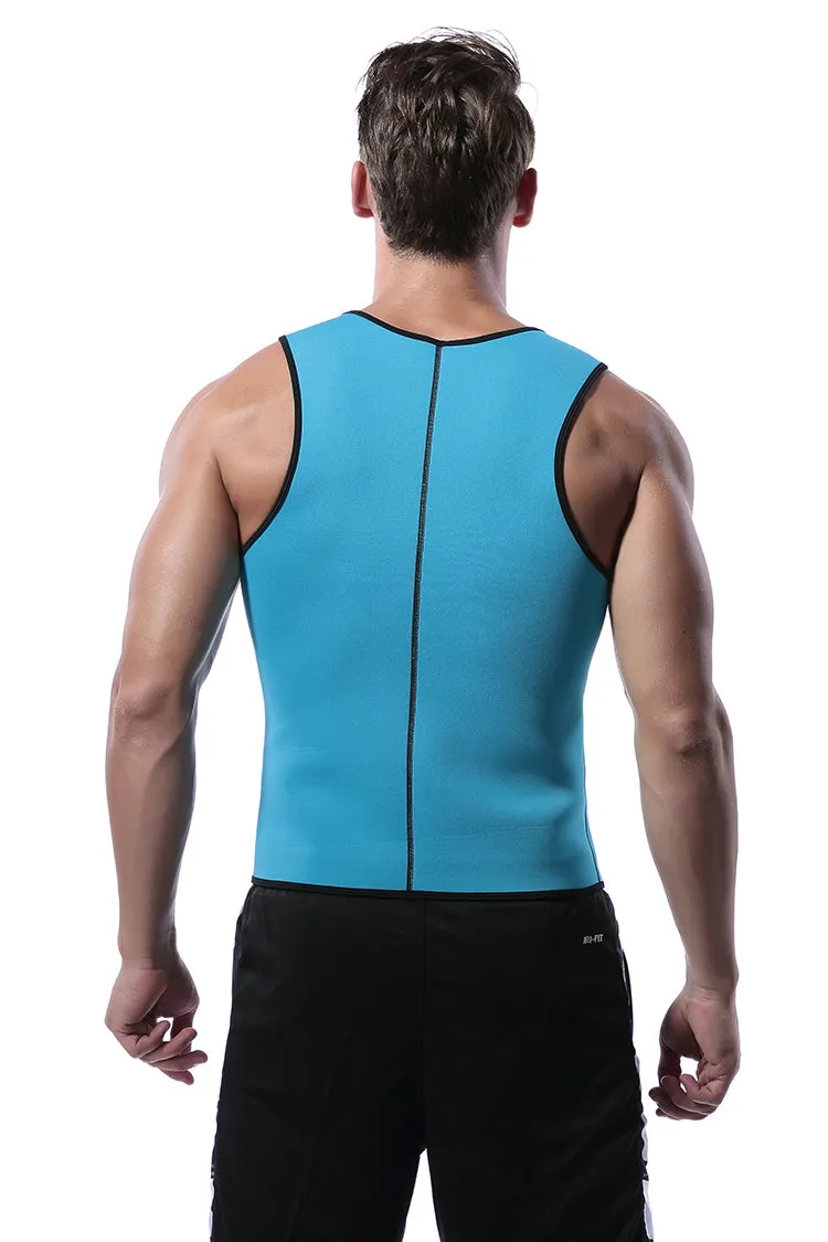 Men's Zip Up Neoprene Waist Trainer Vest