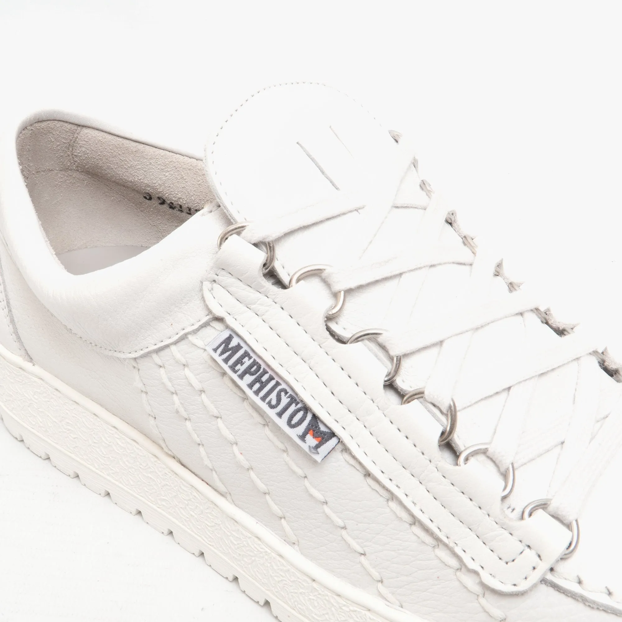 Mephisto RAINBOW Mens Leather Originals Trainers White