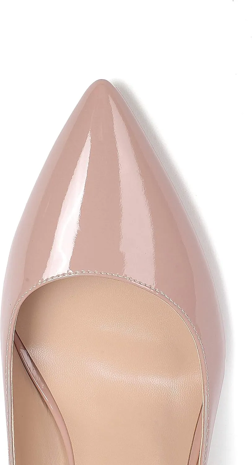 Mettesally Women's High Heel Pumps Pointed Closed Toe Bridal Wedding Party Sexy Pumps Basic Formal Dress Shoes