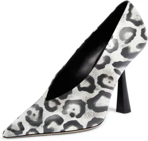 miss left Women's Classic V-Cut Closed Pointed Toe Pumps Slip On High Heel Elegant Daily Office Evening Dress Shoes Size 4-16 US