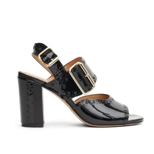 Ms. Nellie Sandal Glossy Black