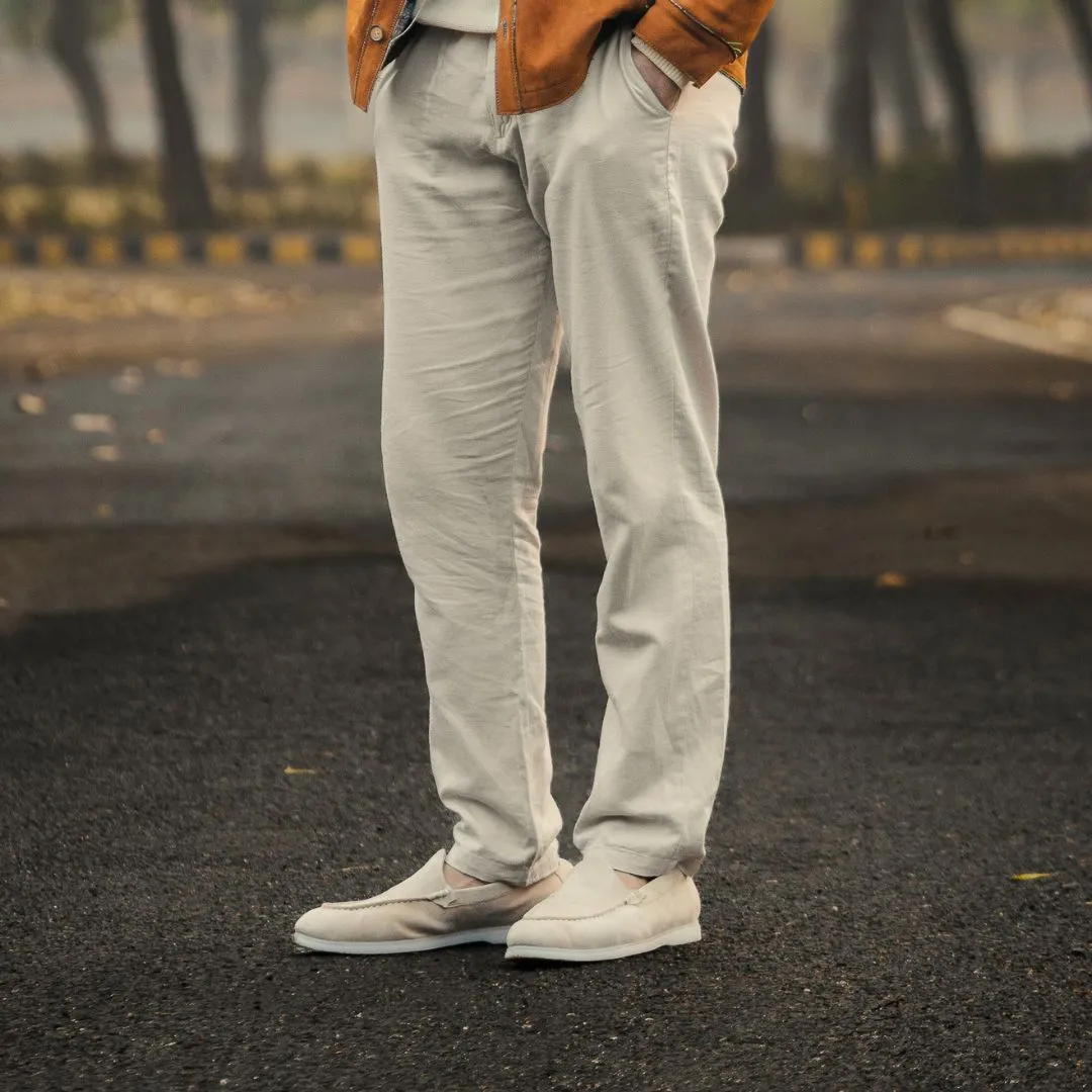 Nagra Loafer | Stone Suede