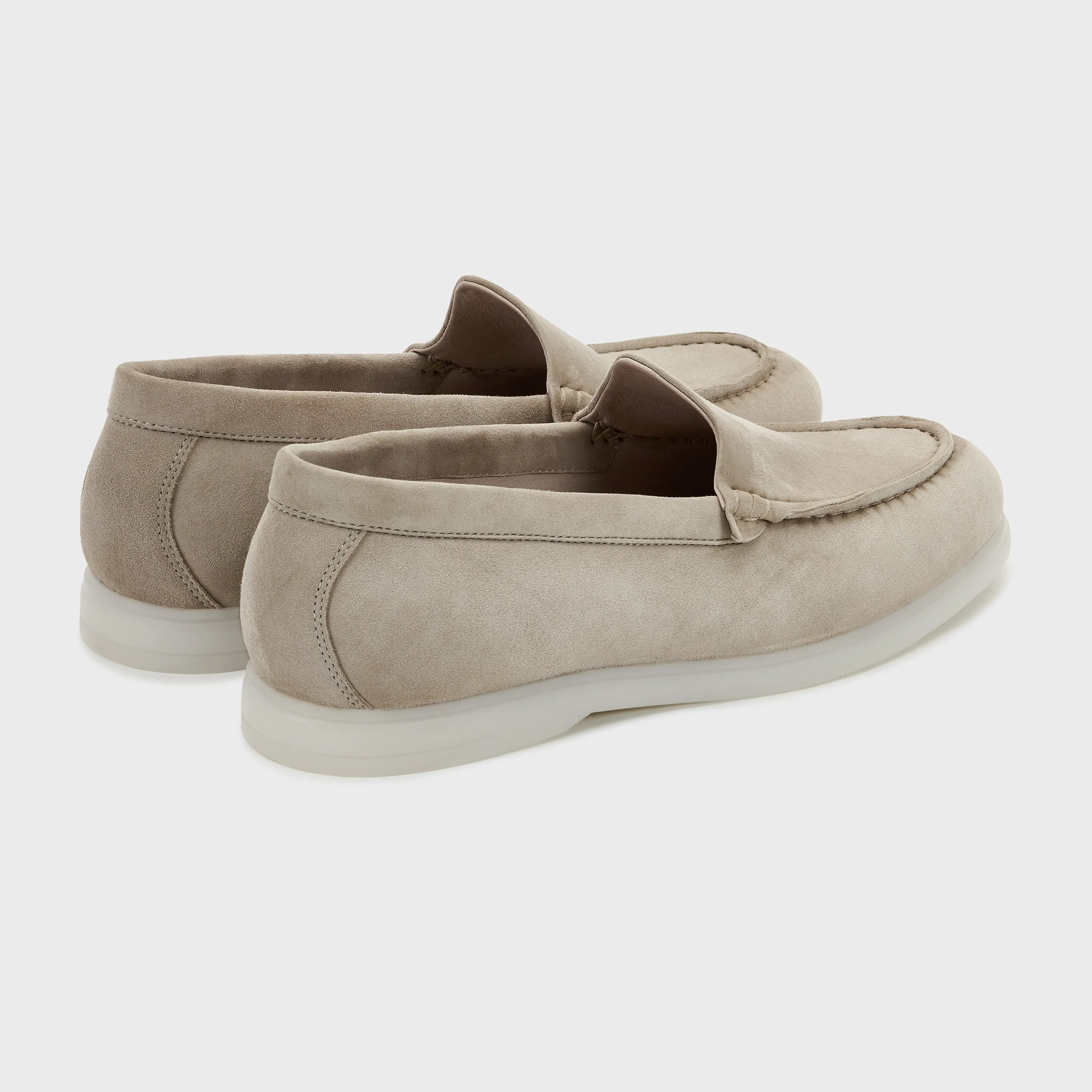 Nagra Loafer | Stone Suede