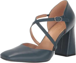 Naturalizer Women's Leesha Strappy Closed Toe Block Heel Pump