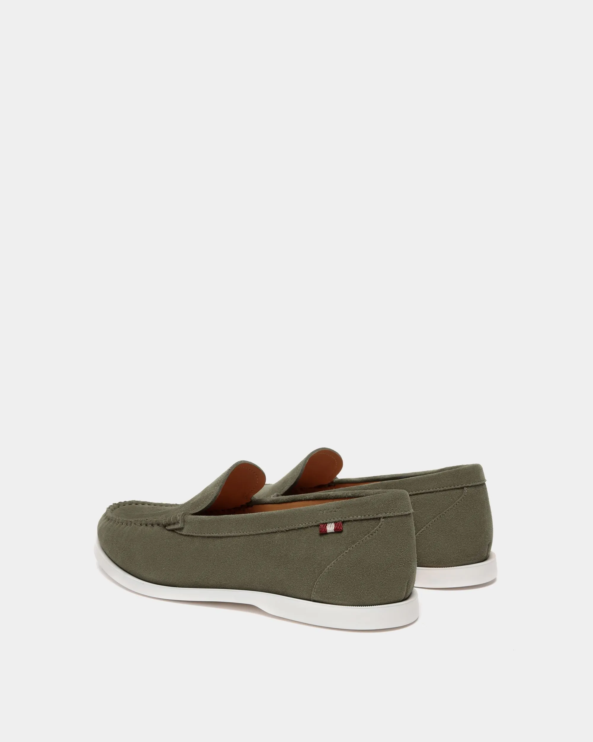 Nelson Loafer In Olive Green Suede