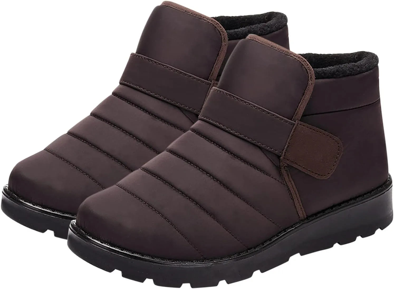 oiangi Winter Boots for Women Fashion Waterproof Snow Boots Fur Lined Warm Ankle Booties Comfortable Slip on Outdoor Non-slip Shoes,botas De Invierno Para Mujert