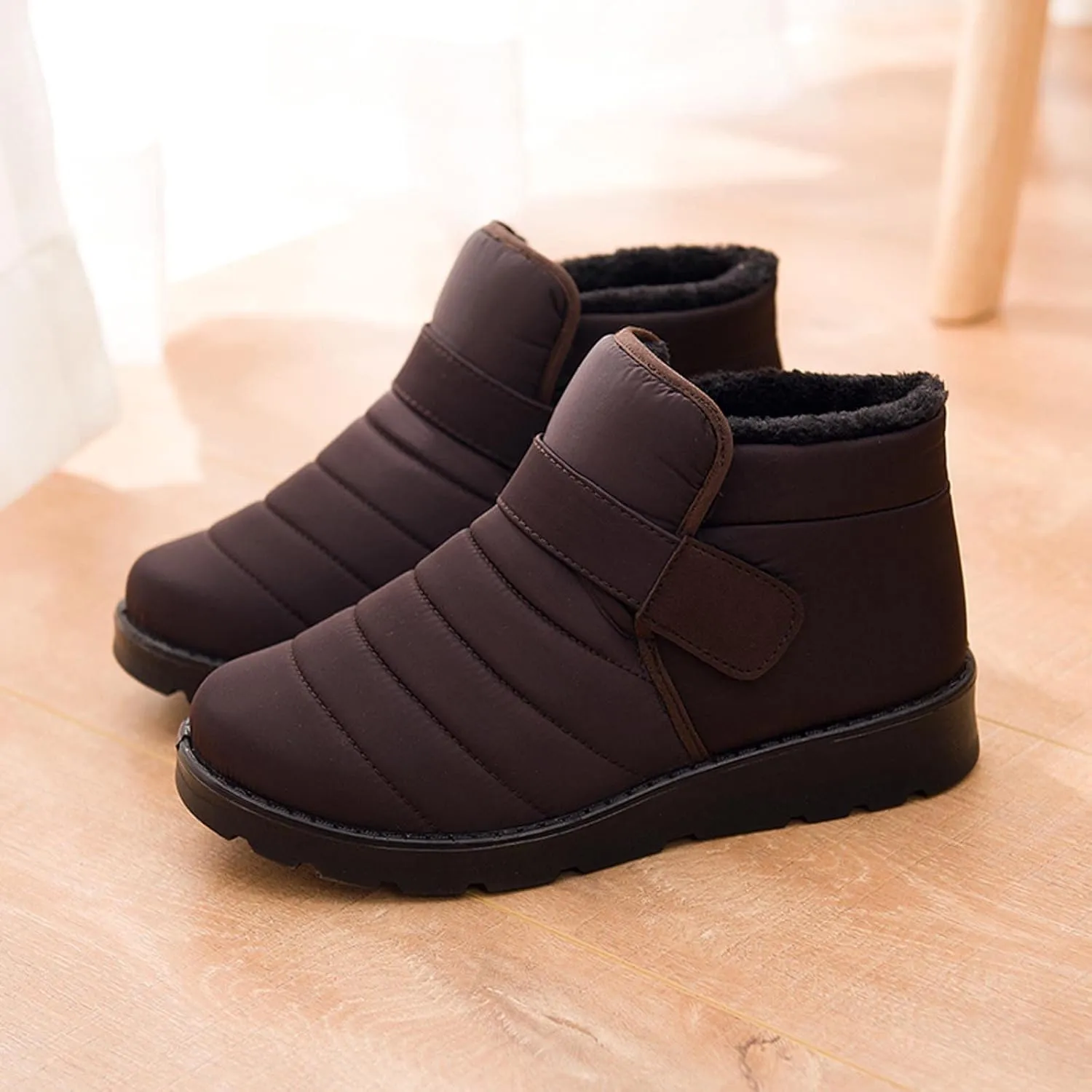 oiangi Winter Boots for Women Fashion Waterproof Snow Boots Fur Lined Warm Ankle Booties Comfortable Slip on Outdoor Non-slip Shoes,botas De Invierno Para Mujert