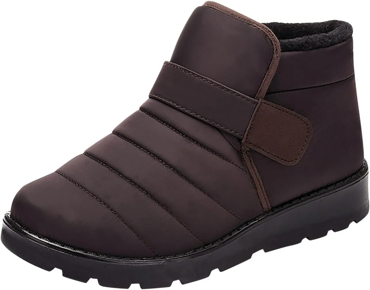 oiangi Winter Boots for Women Fashion Waterproof Snow Boots Fur Lined Warm Ankle Booties Comfortable Slip on Outdoor Non-slip Shoes,botas De Invierno Para Mujert