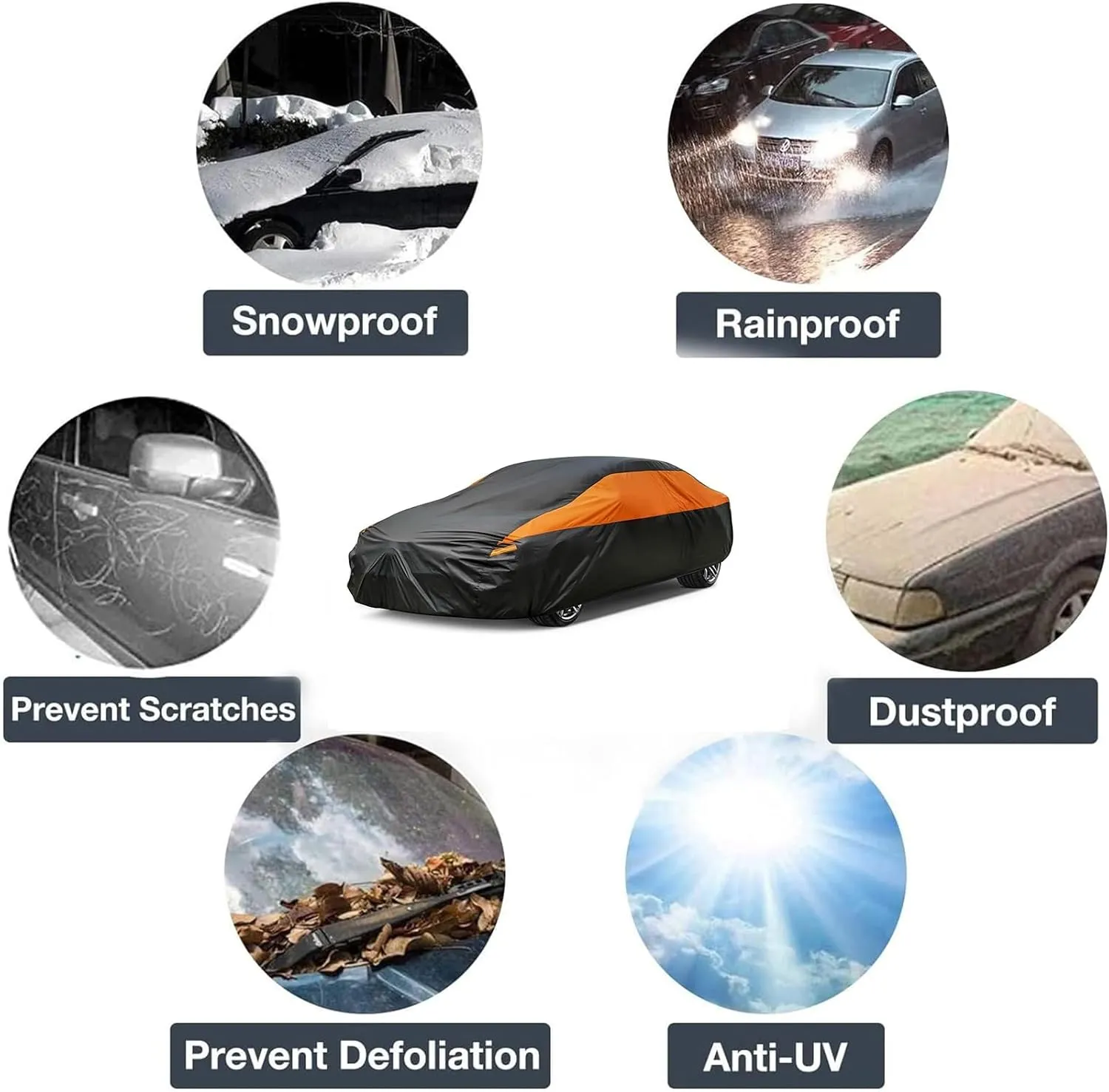 Outdoor Car Cover Compatible with Chevrolet Le Baron Saloon 1989-1994 Waterproof All Weather Breathable Large Car Cover,with Zipper,Custom Full Car Covers,Suitable for All Seasons(03)