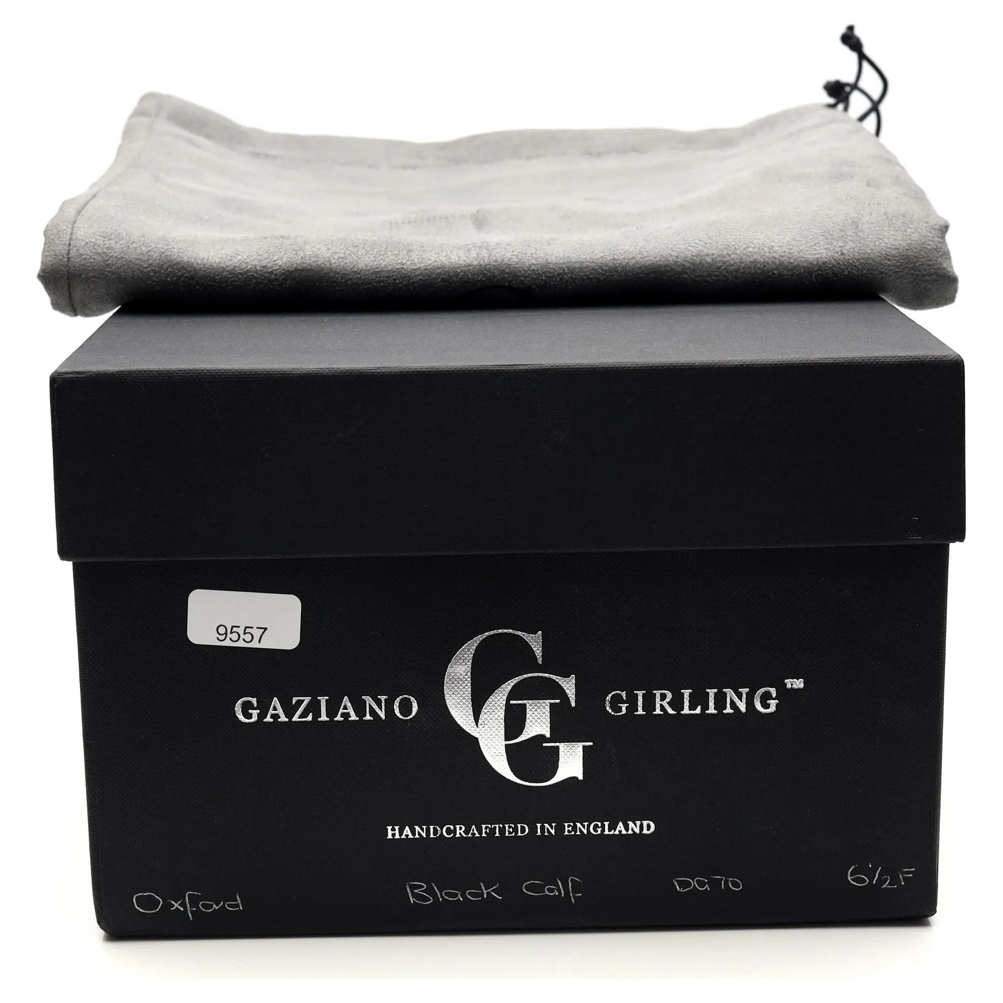 'Oxford' Black Leather Oxford UK 6.5 F