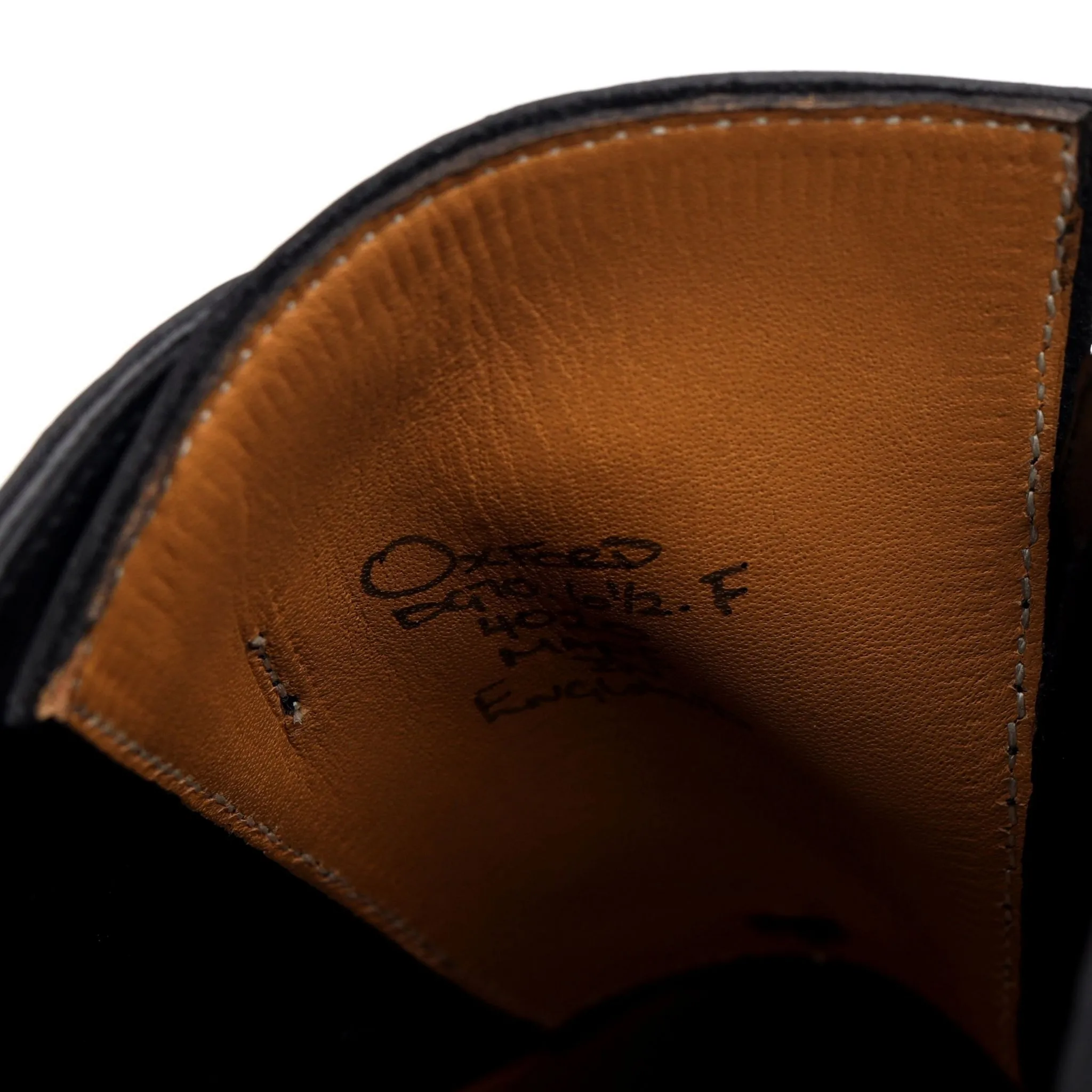 'Oxford' Black Leather Oxford UK 6.5 F