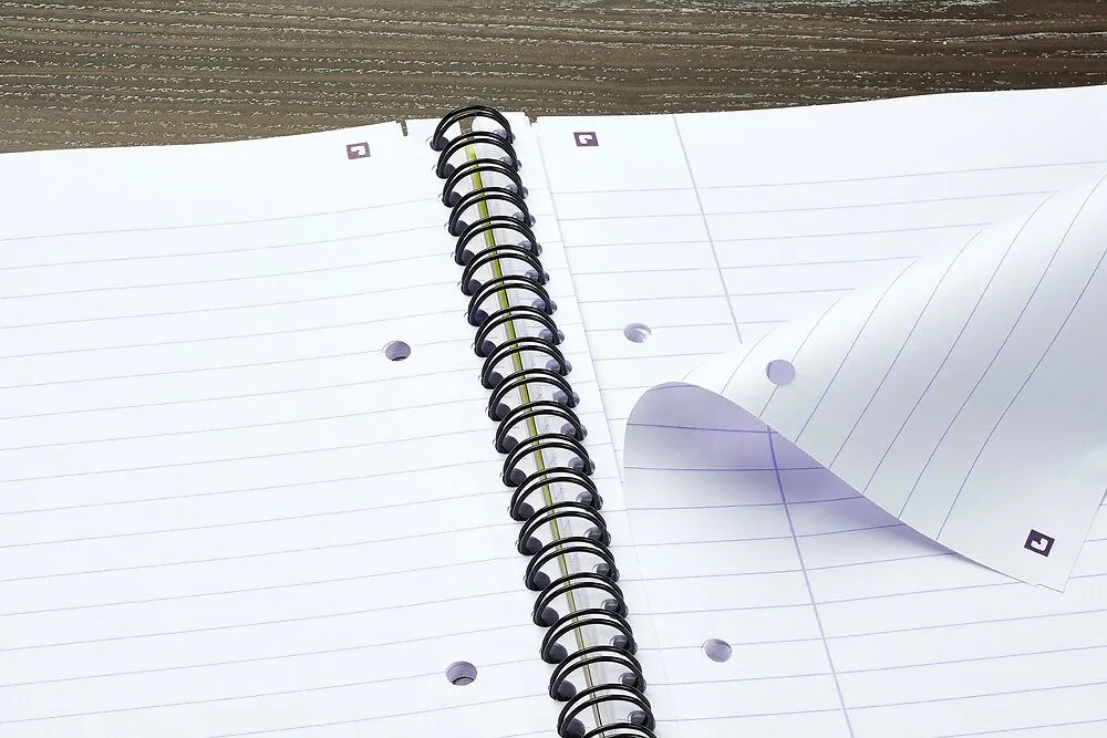 Oxford My Notes Navy Blue A5 Card Cover Wirebound Notebook, Ruled with 200 Pages