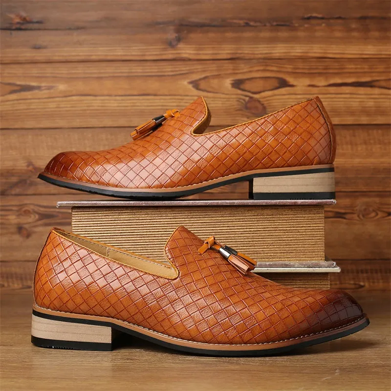 Palladian Lattice Leather Loafer