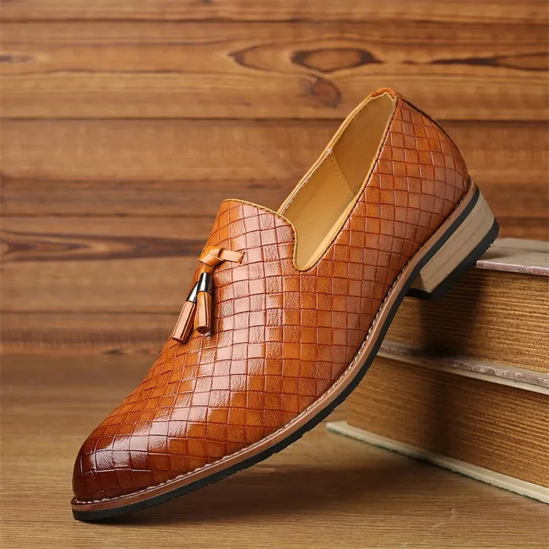 Palladian Lattice Leather Loafer