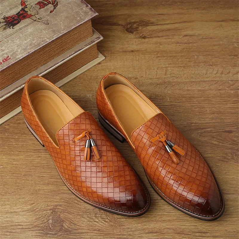 Palladian Lattice Leather Loafer