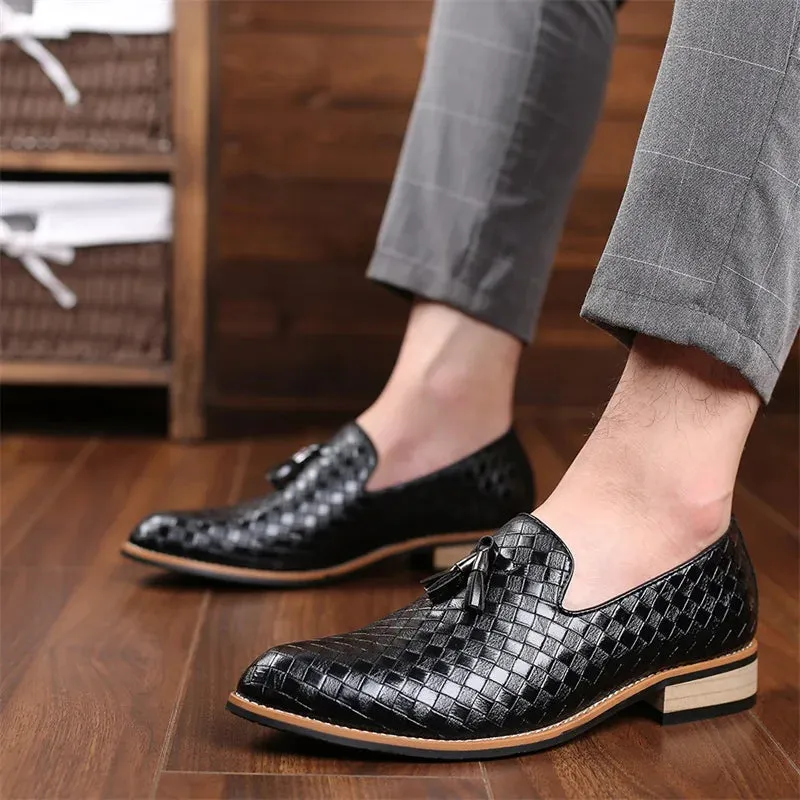 Palladian Lattice Leather Loafer