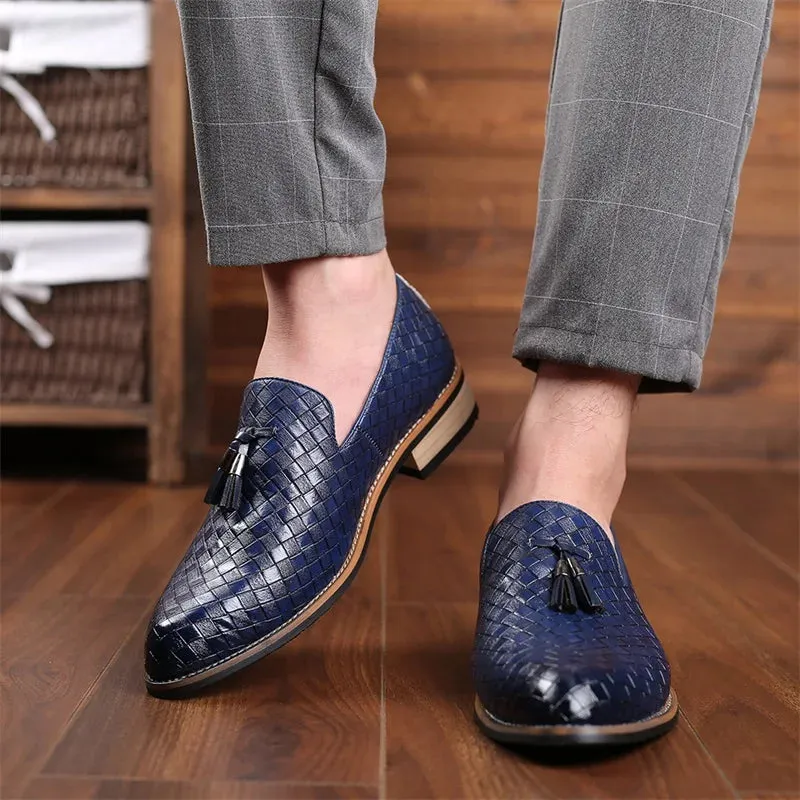 Palladian Lattice Leather Loafer