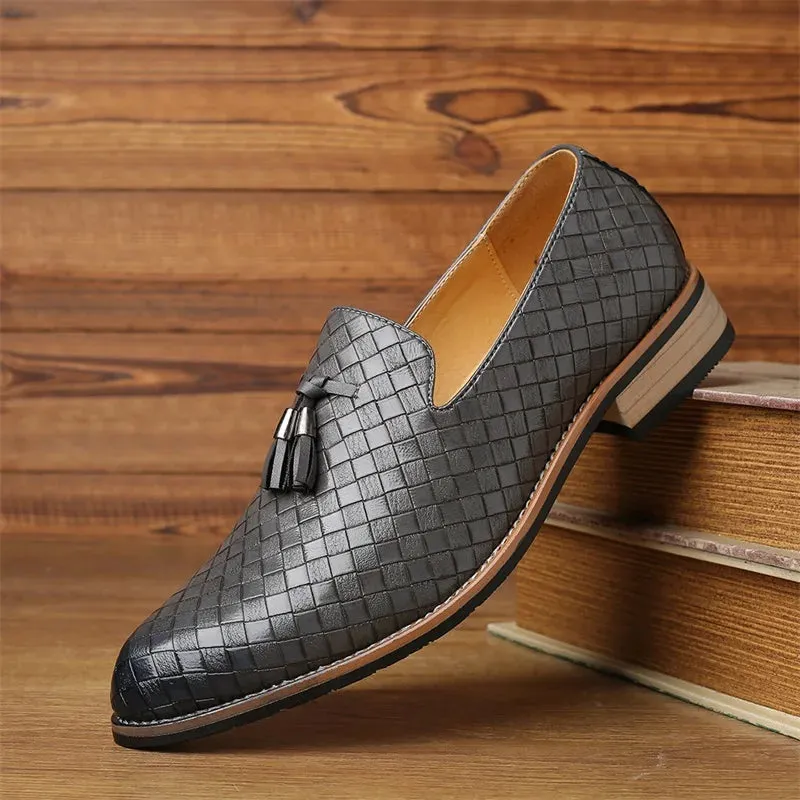 Palladian Lattice Leather Loafer