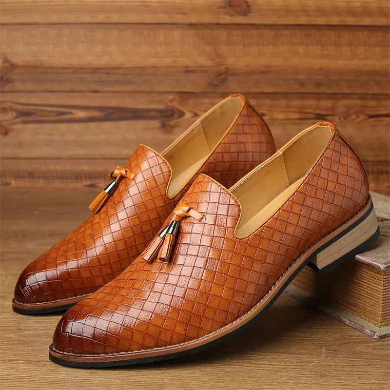 Palladian Lattice Leather Loafer