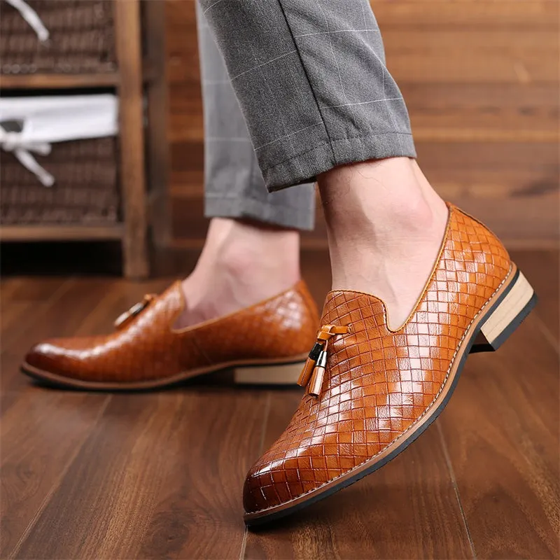 Palladian Lattice Leather Loafer