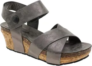 Pierre Dumas Womens Chantal-4 Wedge Sandal (6, Pewter)