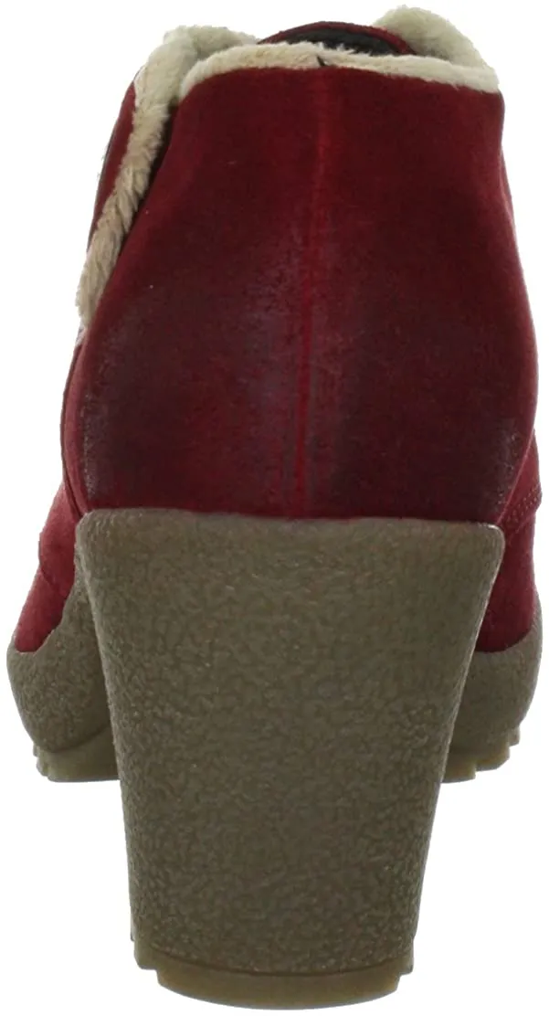 'Pisa' women's ankle boot - Red or Grey