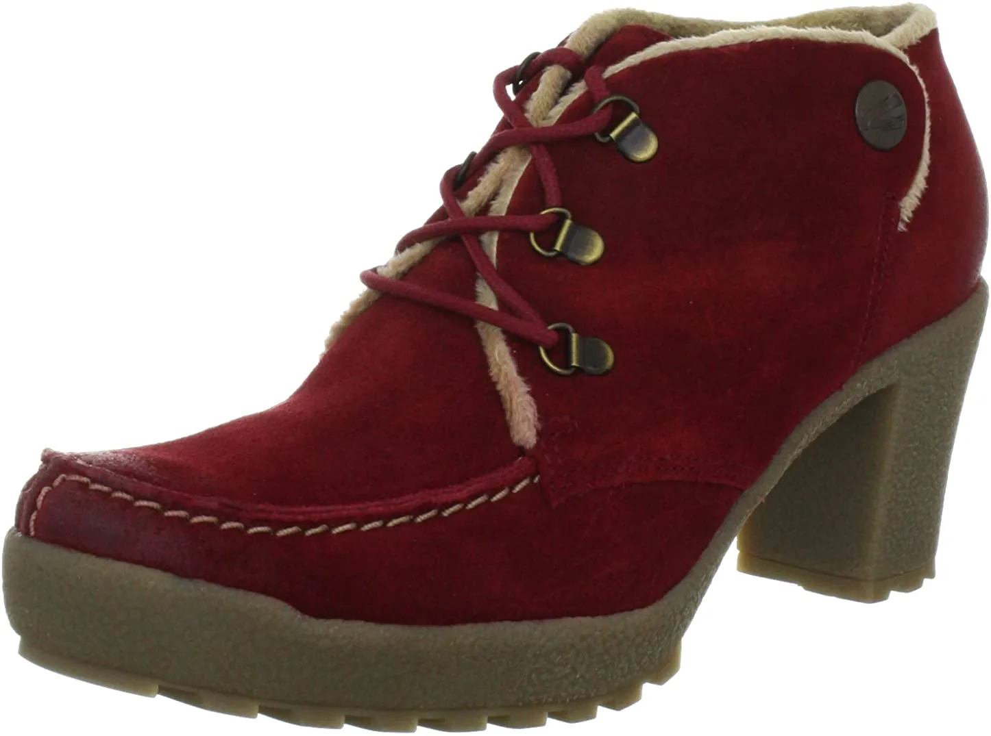 'Pisa' women's ankle boot - Red or Grey