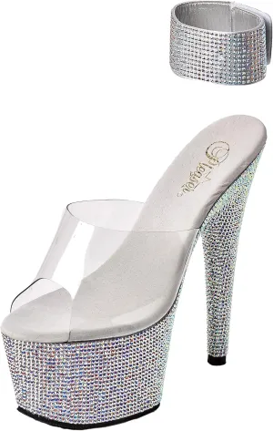 Pleaser Women's Bejeweled-712 Platform Sandal