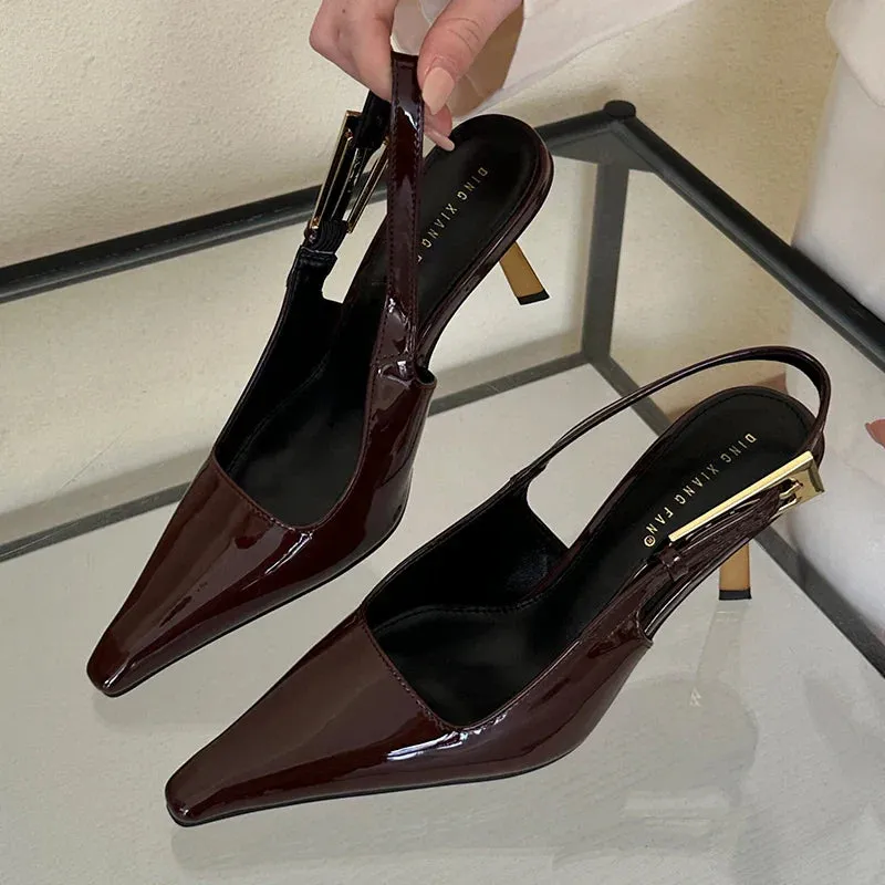 Pointed Toe Sling backs Pump Shoes