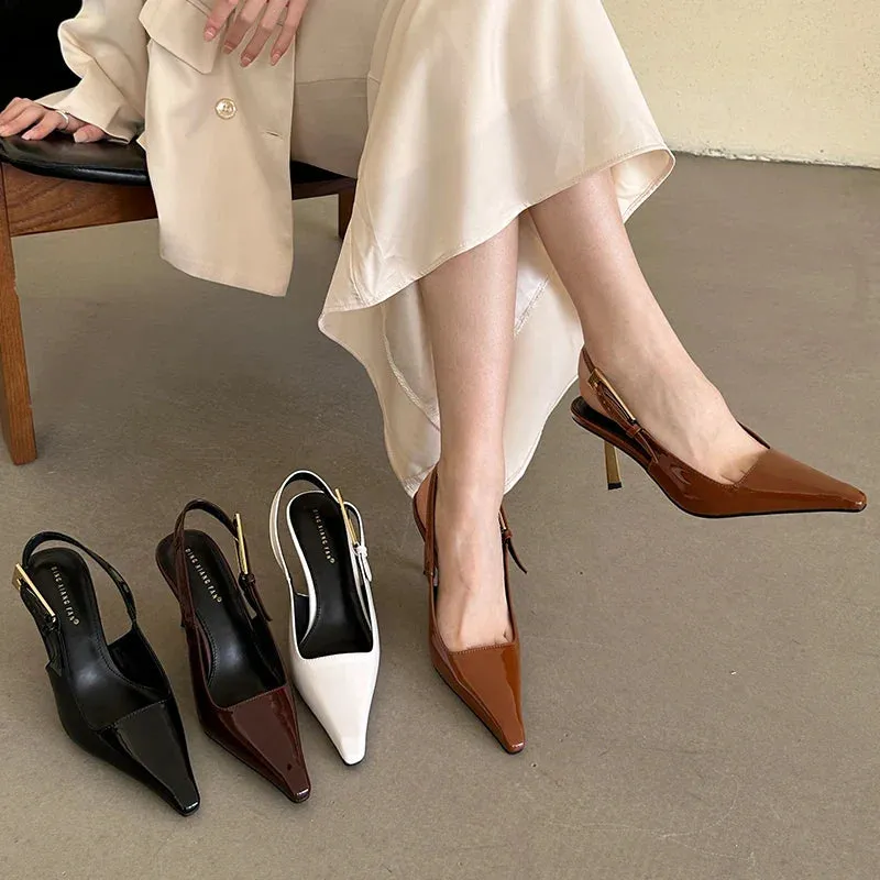 Pointed Toe Sling backs Pump Shoes