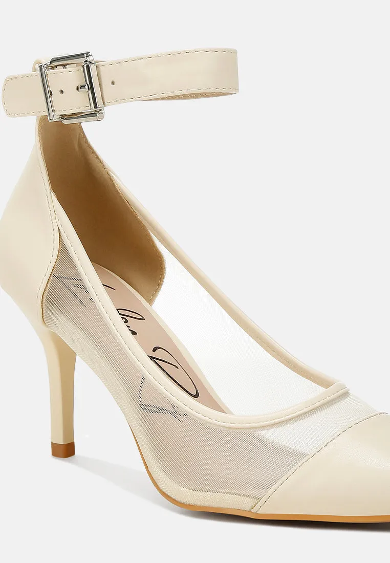 Pointy Toe Ankle Strap Pumps By MODE