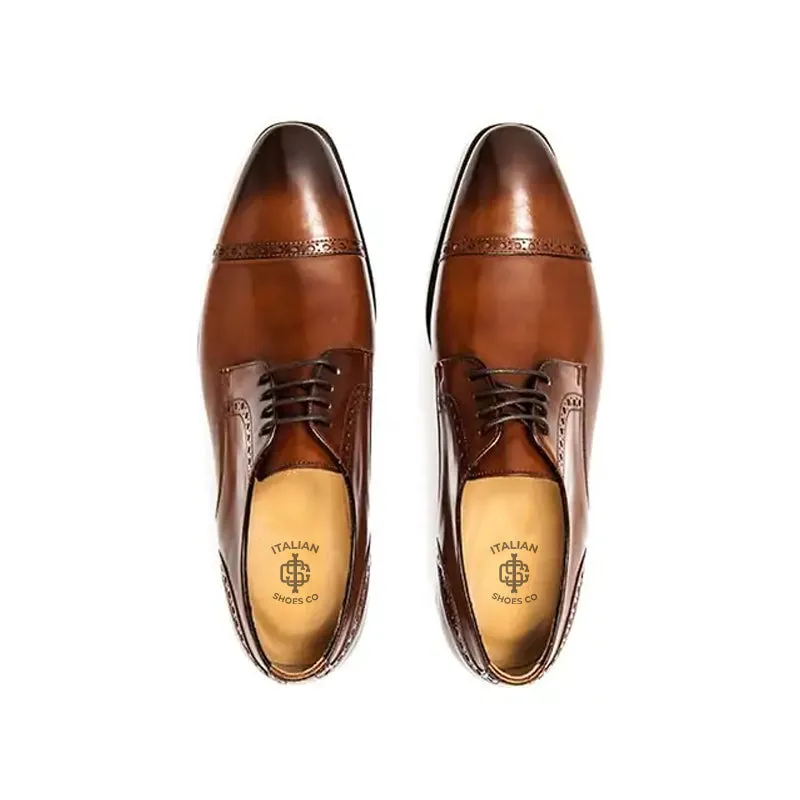 Premium Handmade Leather CapToe Oxford Shoes