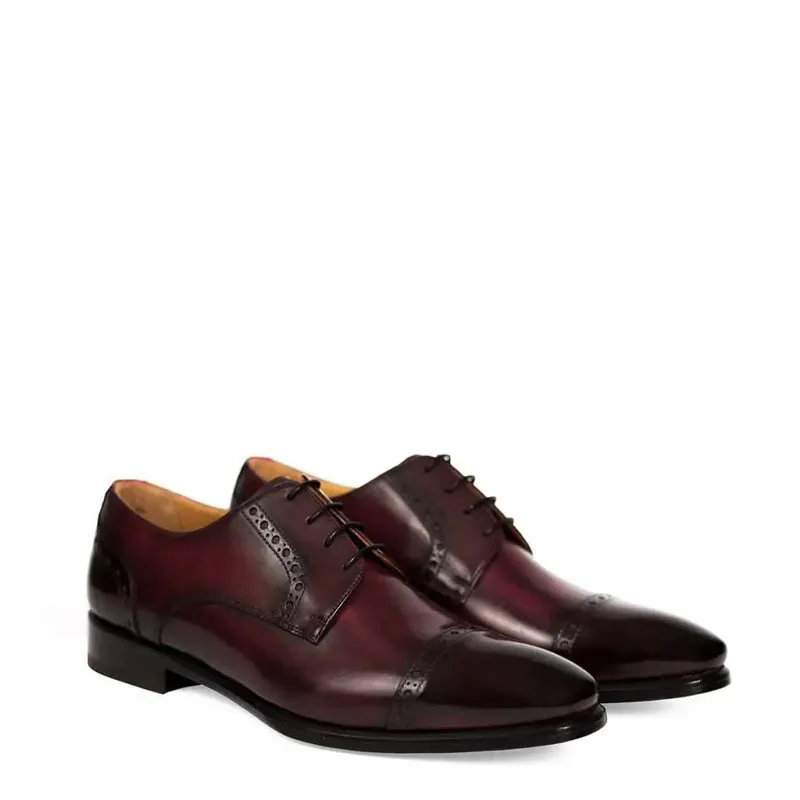 Premium Handmade Leather CapToe Oxford Shoes