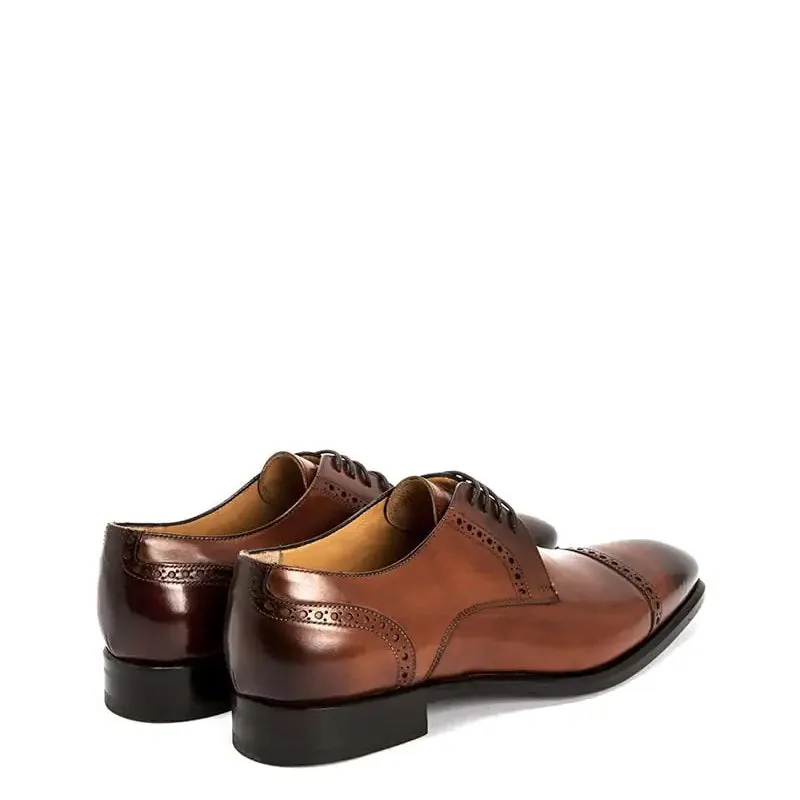 Premium Handmade Leather CapToe Oxford Shoes